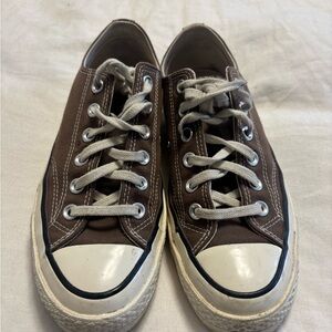 Converse All Star Low Rise Brown Canvas Sneakers